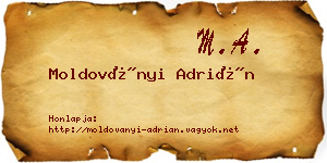 Moldoványi Adrián névjegykártya